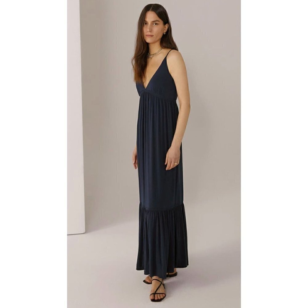 Favorite Daughter The Weekend Dress Navy Womens Size Large